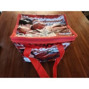 Dale Earnhardt Jr 24 Can Budweiser Advertising Zipper Cooler 2005 W/ Carry Strap